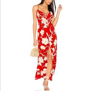 Show Me Your Mumu Leyton Lace Up Maxi Dress